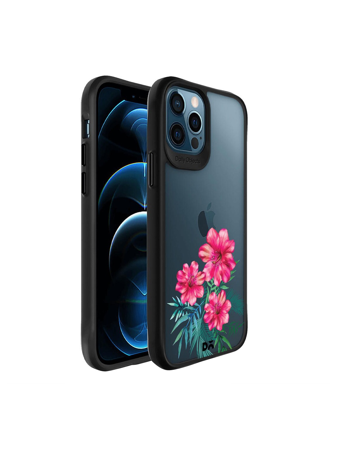 

DailyObjects Black Printed iPhone 12 Pro Back Case, Multi