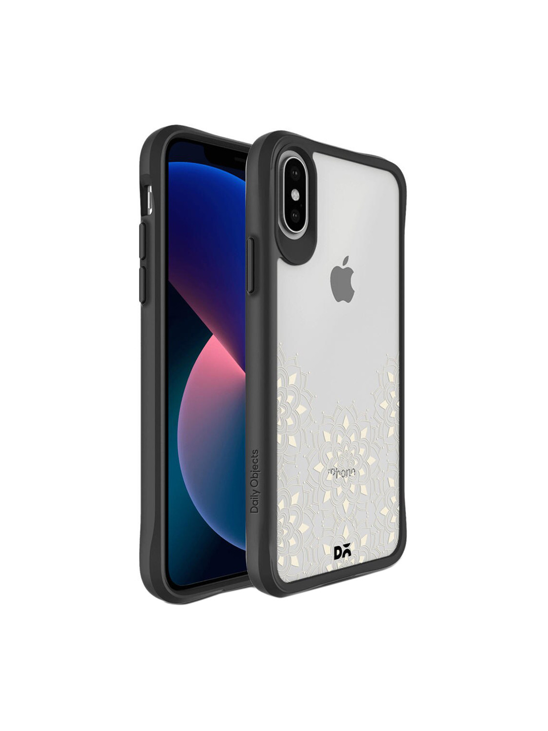 

DailyObjects Black & Transparent Solid iPhone XS Max Mobile Case Cove