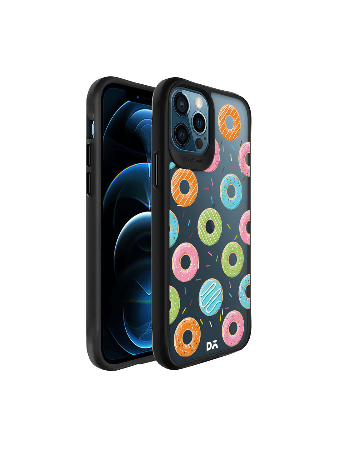 

DailyObjects Black Doughnut Icon Printed iPhone 12 Pro Max Mobile Case Cover, Multi