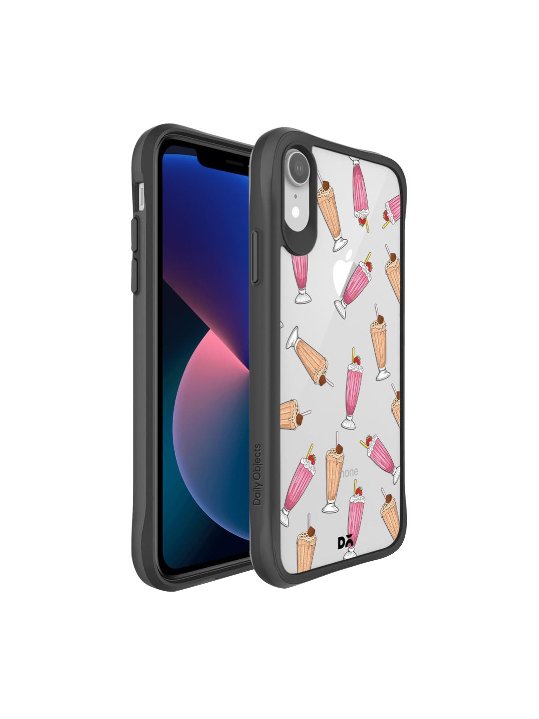

DailyObjects Whiyte & Pink Printed iPhone XR Mobile Accessories, White