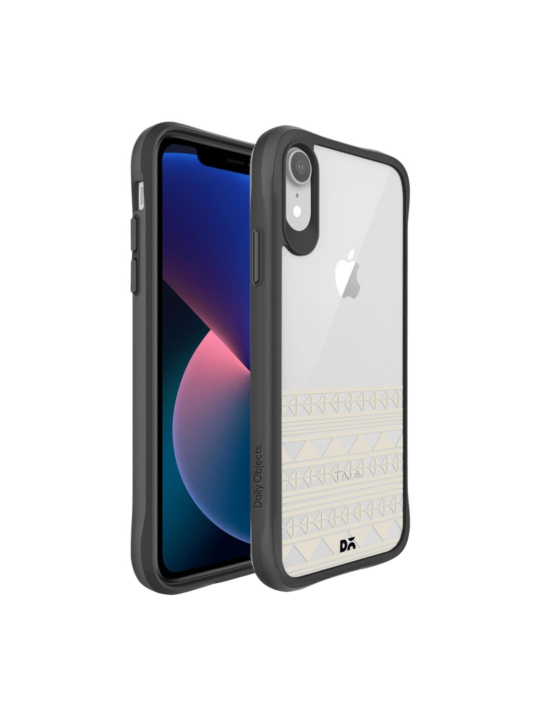 

DailyObjects Transparent & Beige Printed iPhone XR Mobile Accessories