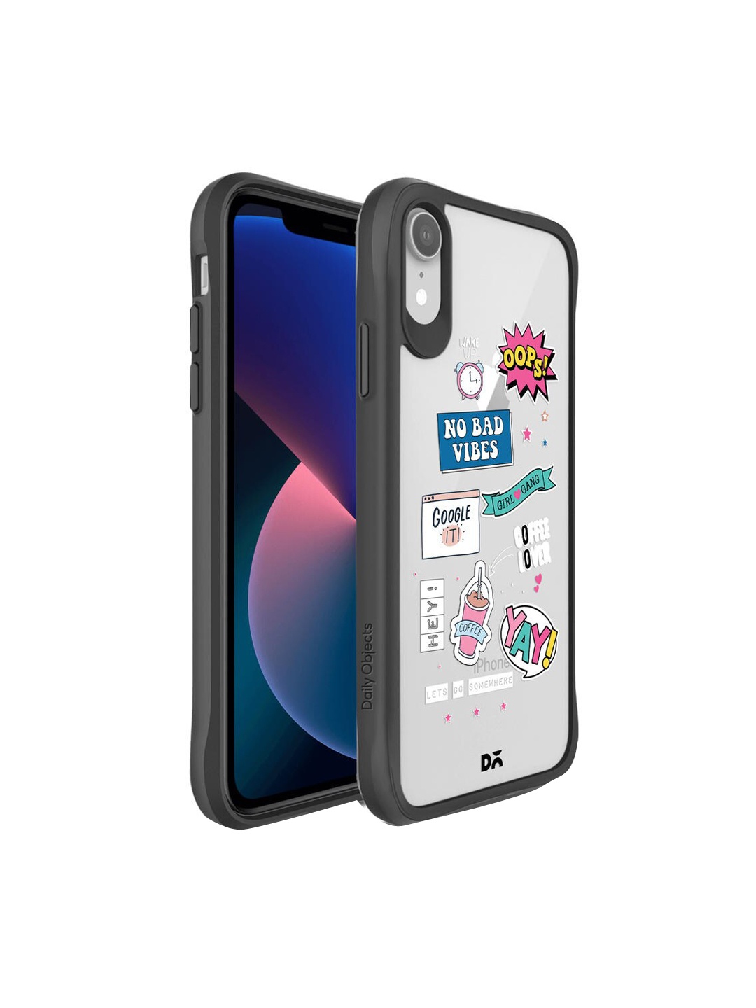 

DailyObjects Transparent-Coloured Attitude Printed iPhone XR Back Case