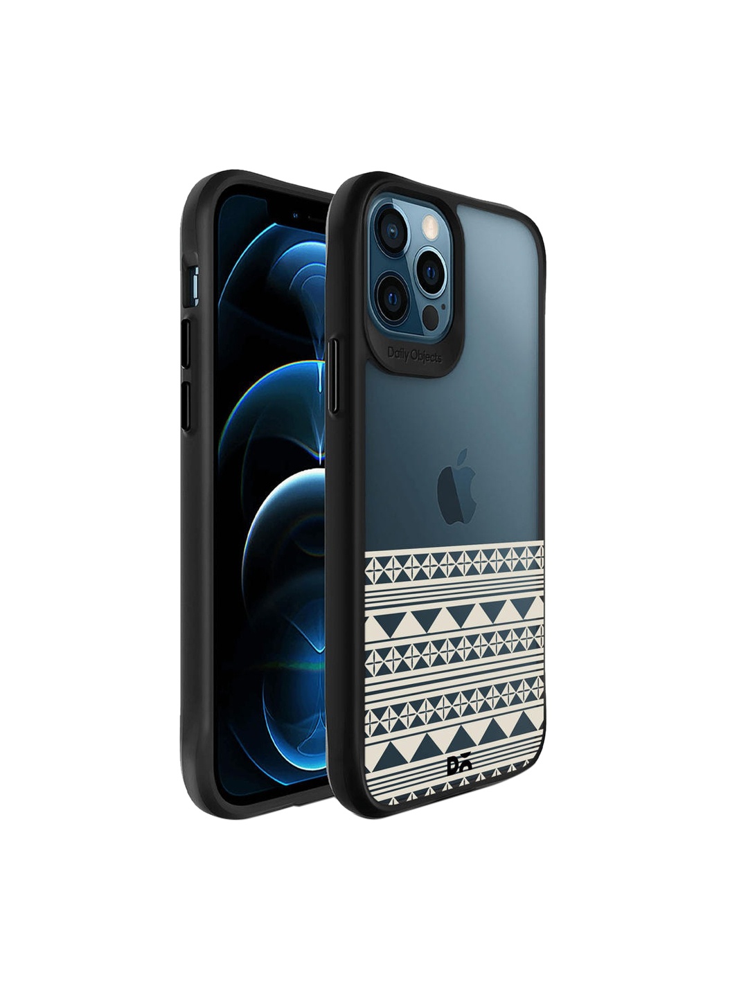 

DailyObjects Off White & Black Printed iPhone 12 Pro Back Case, Multi