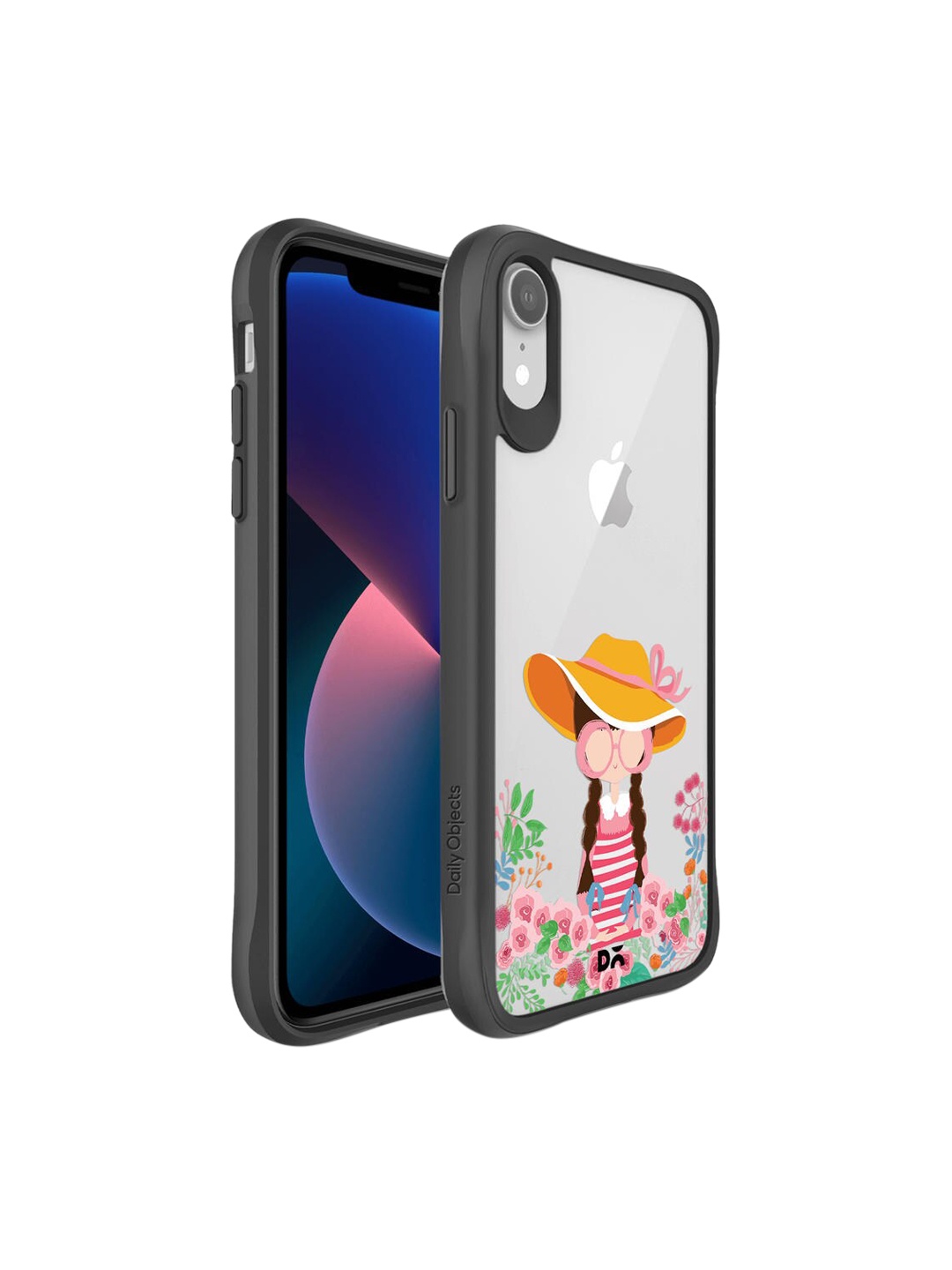 

DailyObjects Multi-Coloured Printed Flower Nerd iPhone XR Phone Case Cover