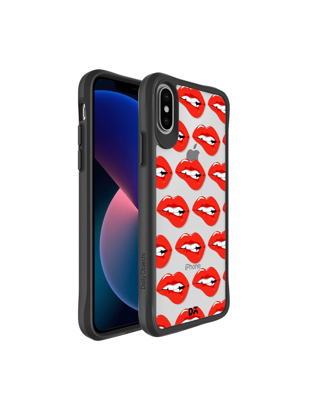 

DailyObjects Red & Black Printed Come Hither iPhone XS Max Phone Case Cover