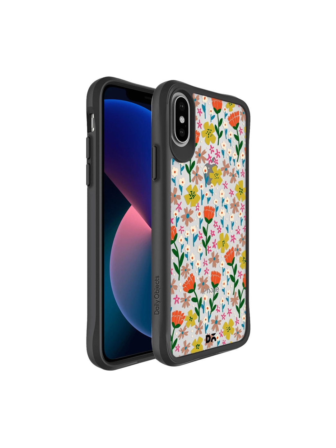 

DailyObjects Cloud White Printed Auburn Tulips Black Hybrid iPhone XS Max Phone Case