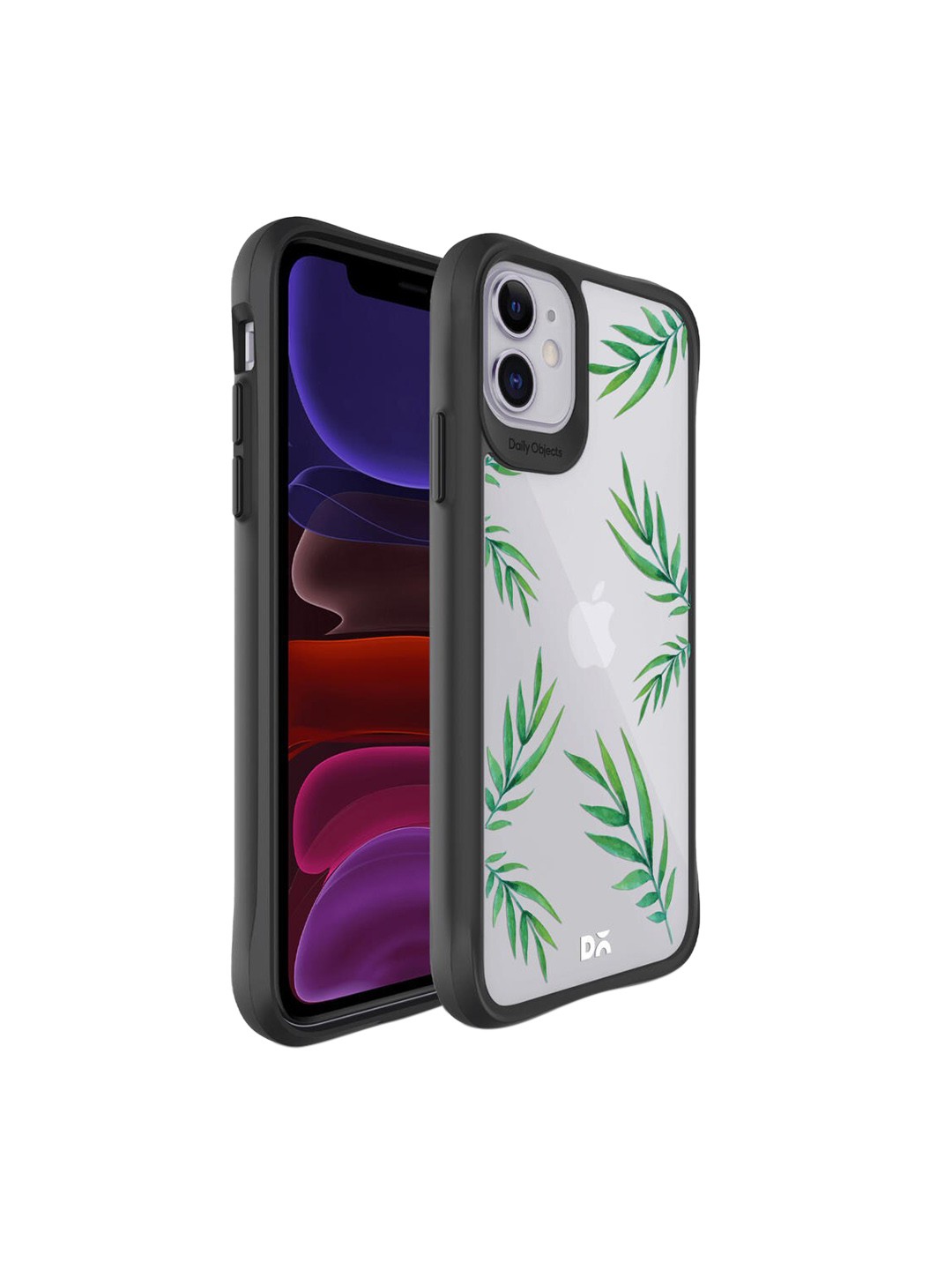 

DailyObjects Transparent Clear Leaves Printed iPhone 11 Back Case