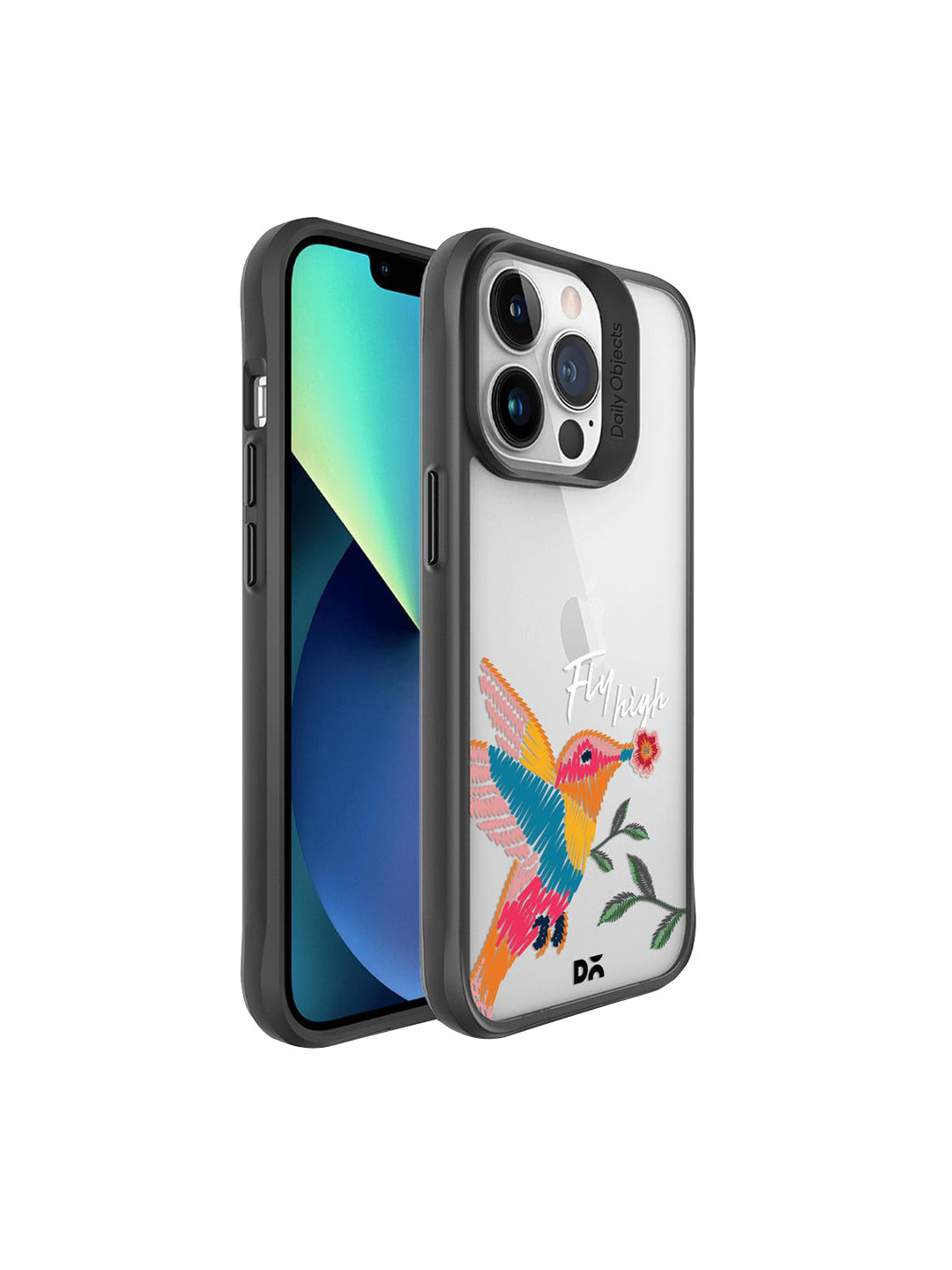 

DailyObjects Adults Multicolor Printed Fly High iPhone 13 Pro Max Hybrid Clear Case, Multi