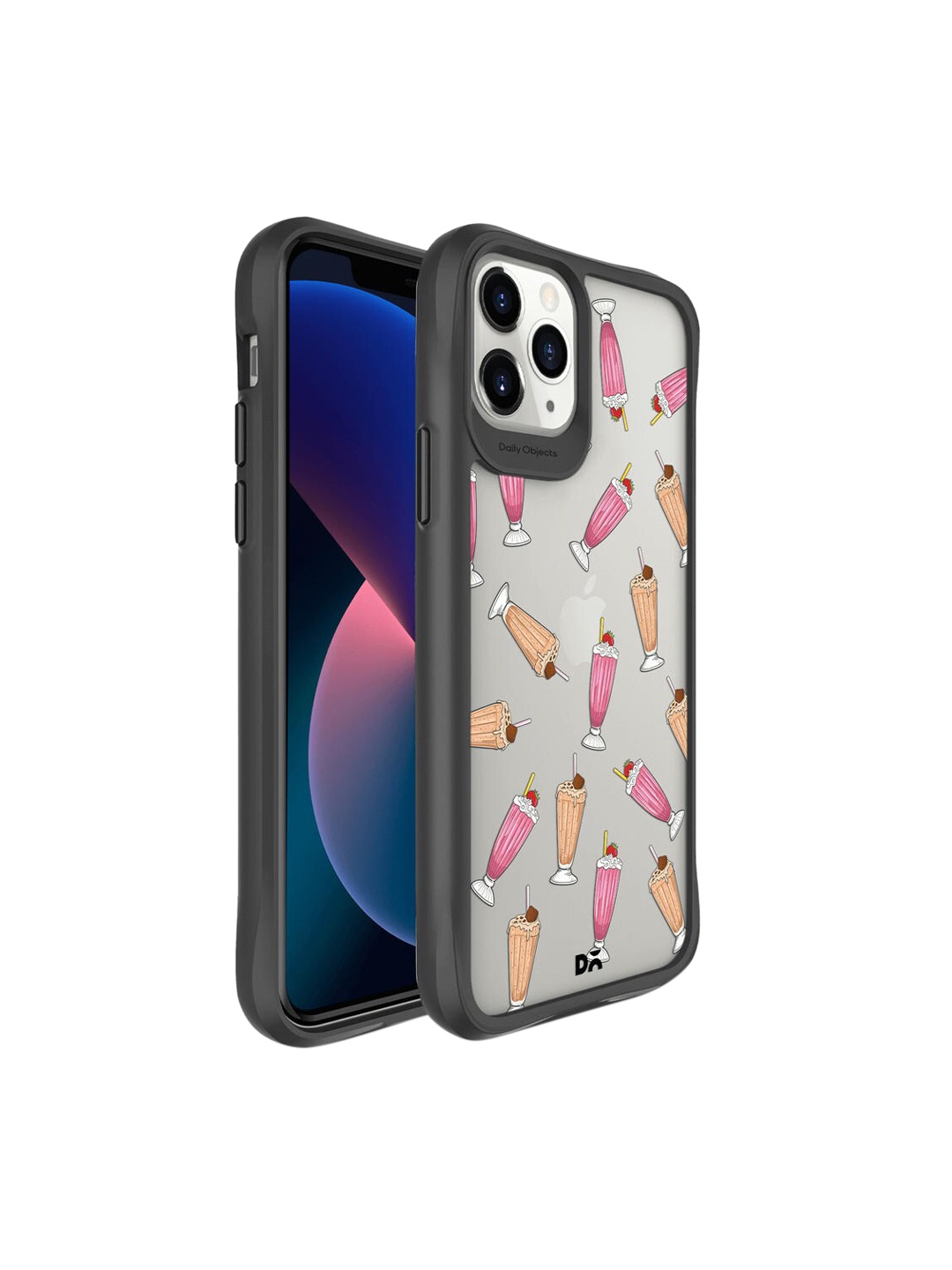 

DailyObjects Black & Pink Ptrinted iPhone 11 Pro Max, Multi
