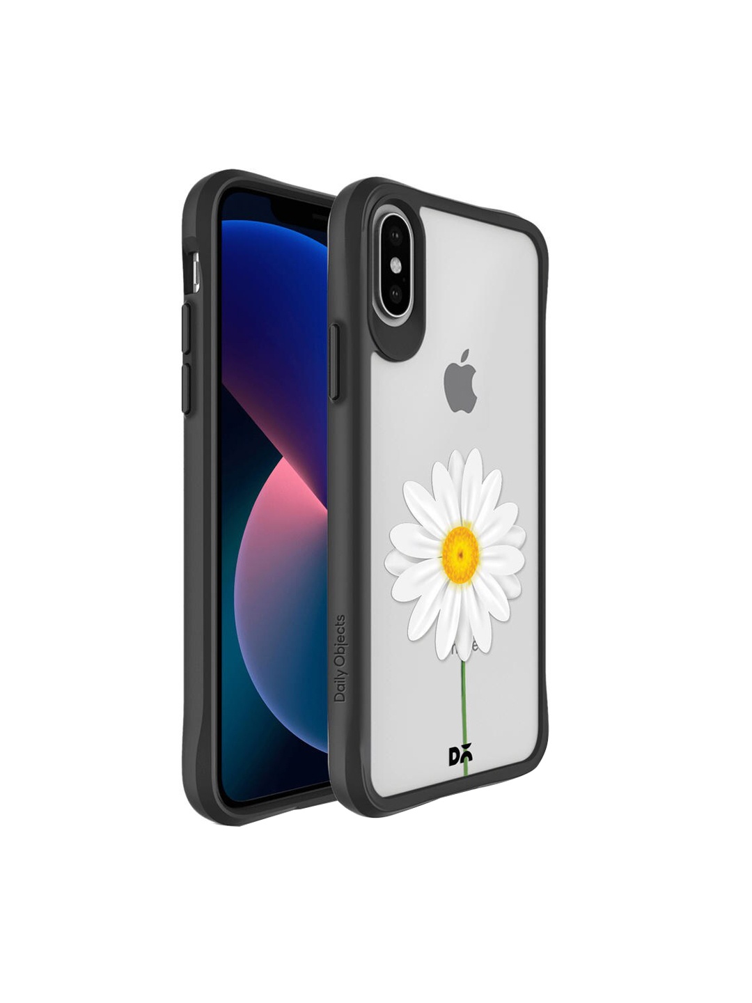 

DailyObjects Black & White Daisy Hybrid iPhone XS Back Case