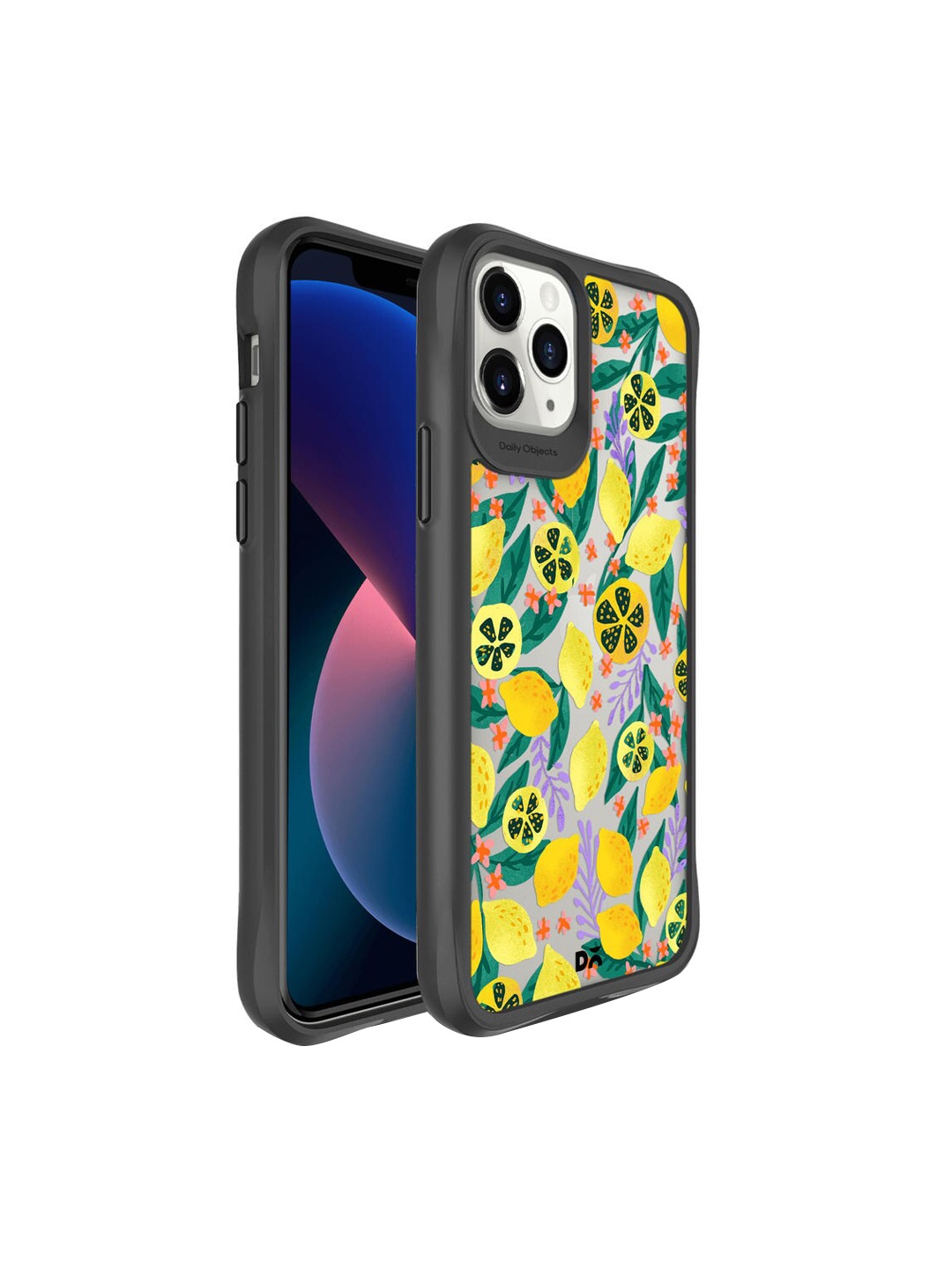 

DailyObjects Yellow Icecream Lemony Leafy Printed iPhone 11 Pro Max Back Case