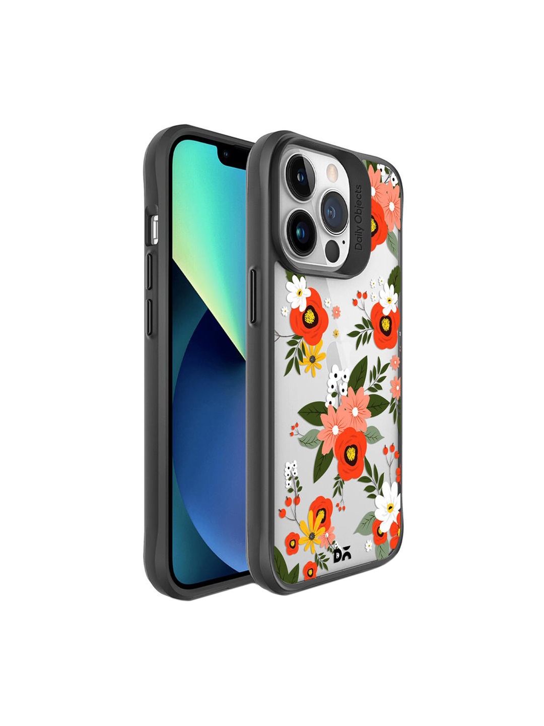 

DailyObjects White and Red Flower Bunch Printed iPhone 13 Pro Max Back Case