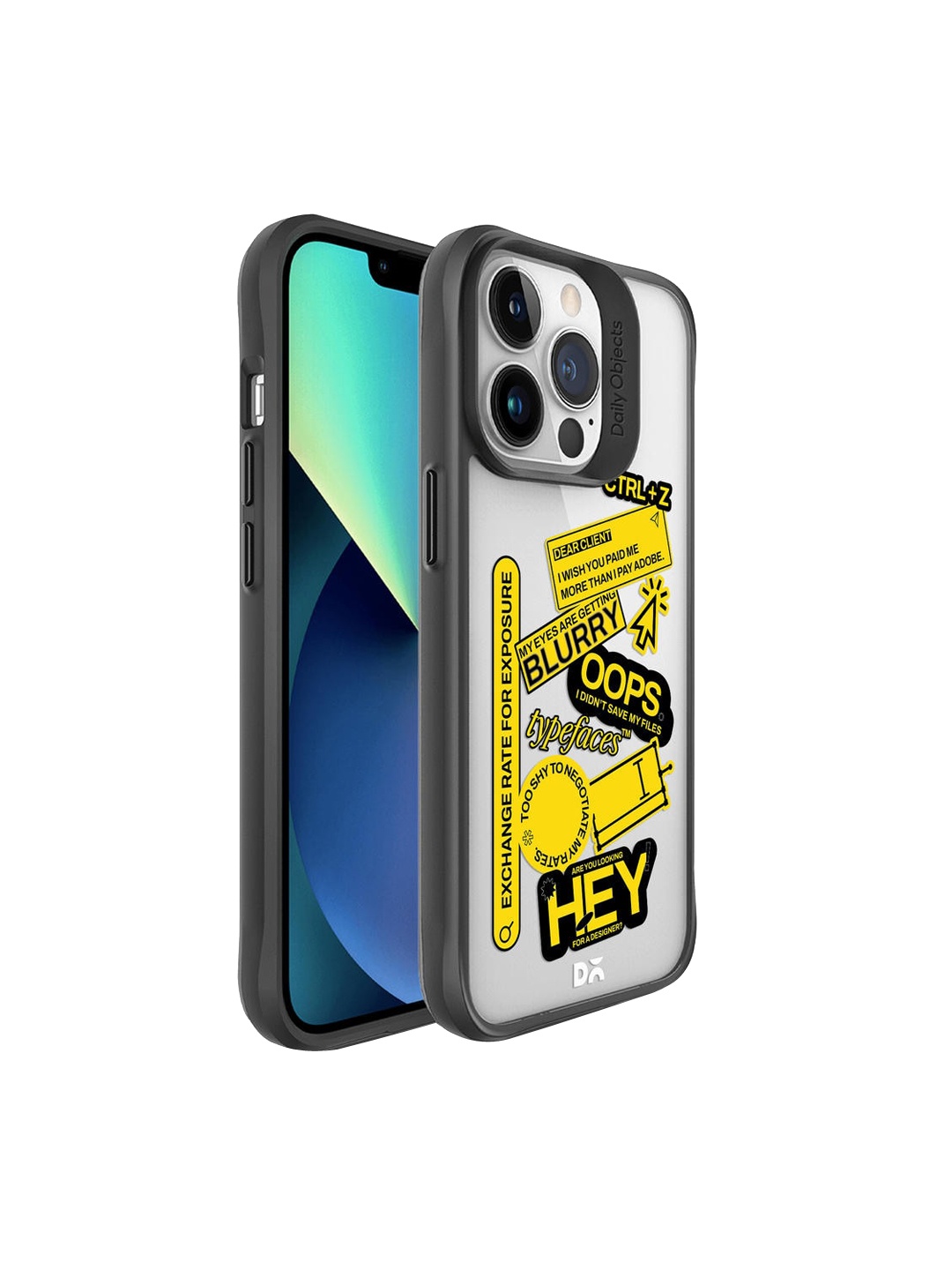 

DailyObjects Yellow & Black Printed Designer Life iPhone 13 Pro Phone Case