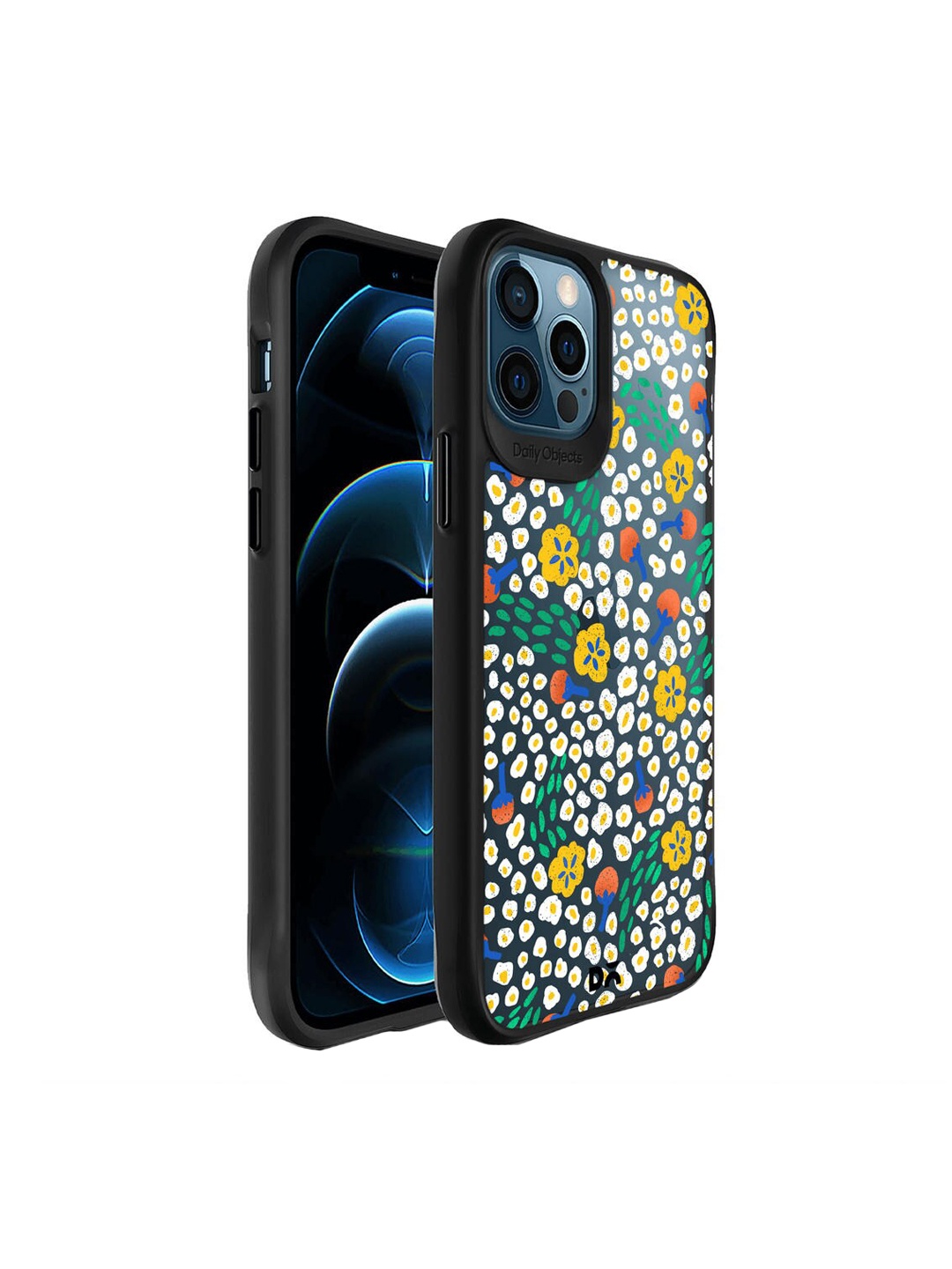 

DailyObjects Black Printed iPhone 12 Pro Phone Case