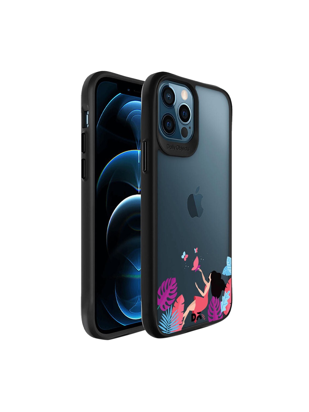 

DailyObjects Black & Pink Chasing Dreams Printed iPhone 12 Pro Max Back Case