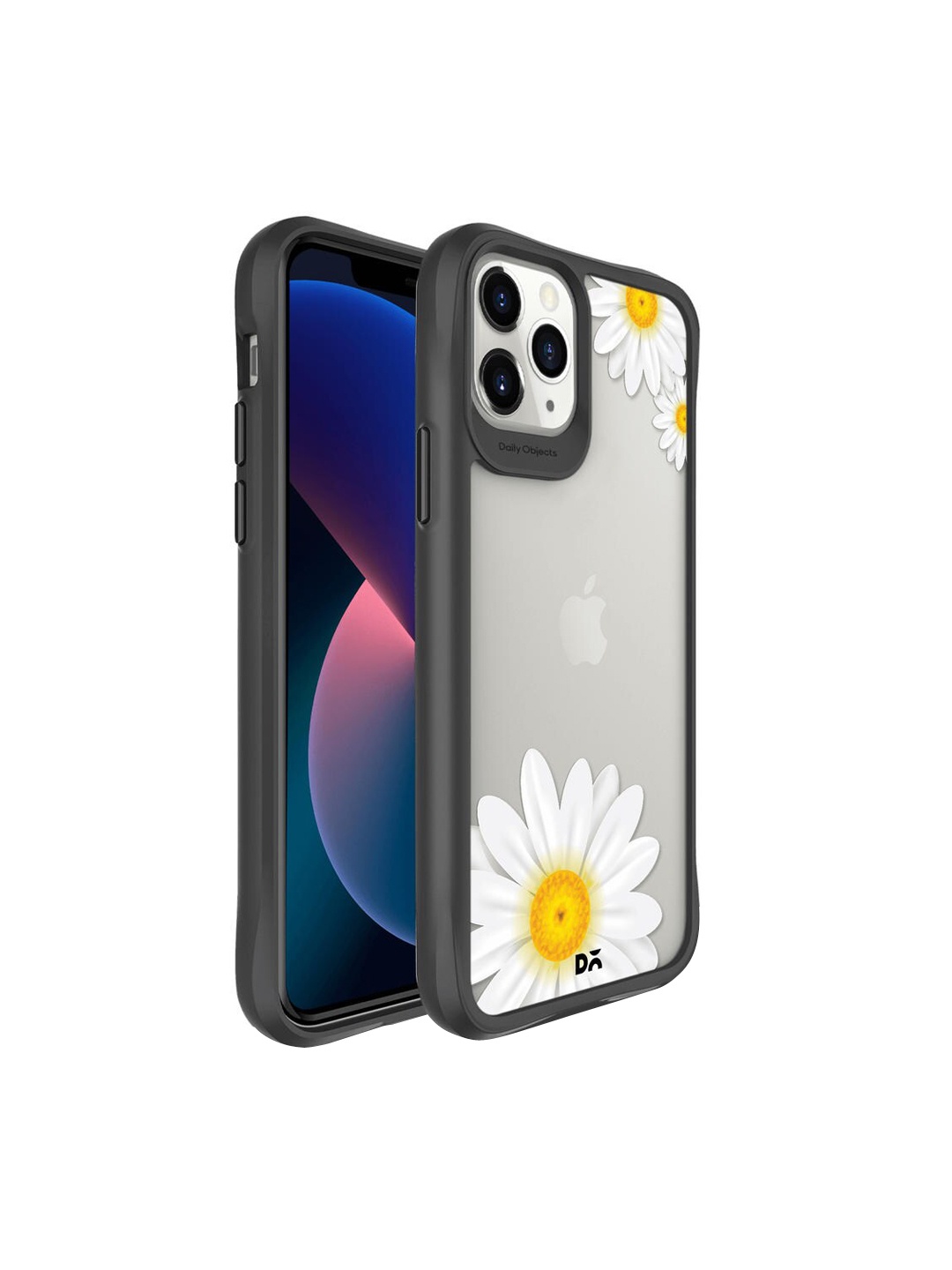 

DailyObjects Transparent Clear Three White Daisies Printed iPhone 11 Pro Max Back Case