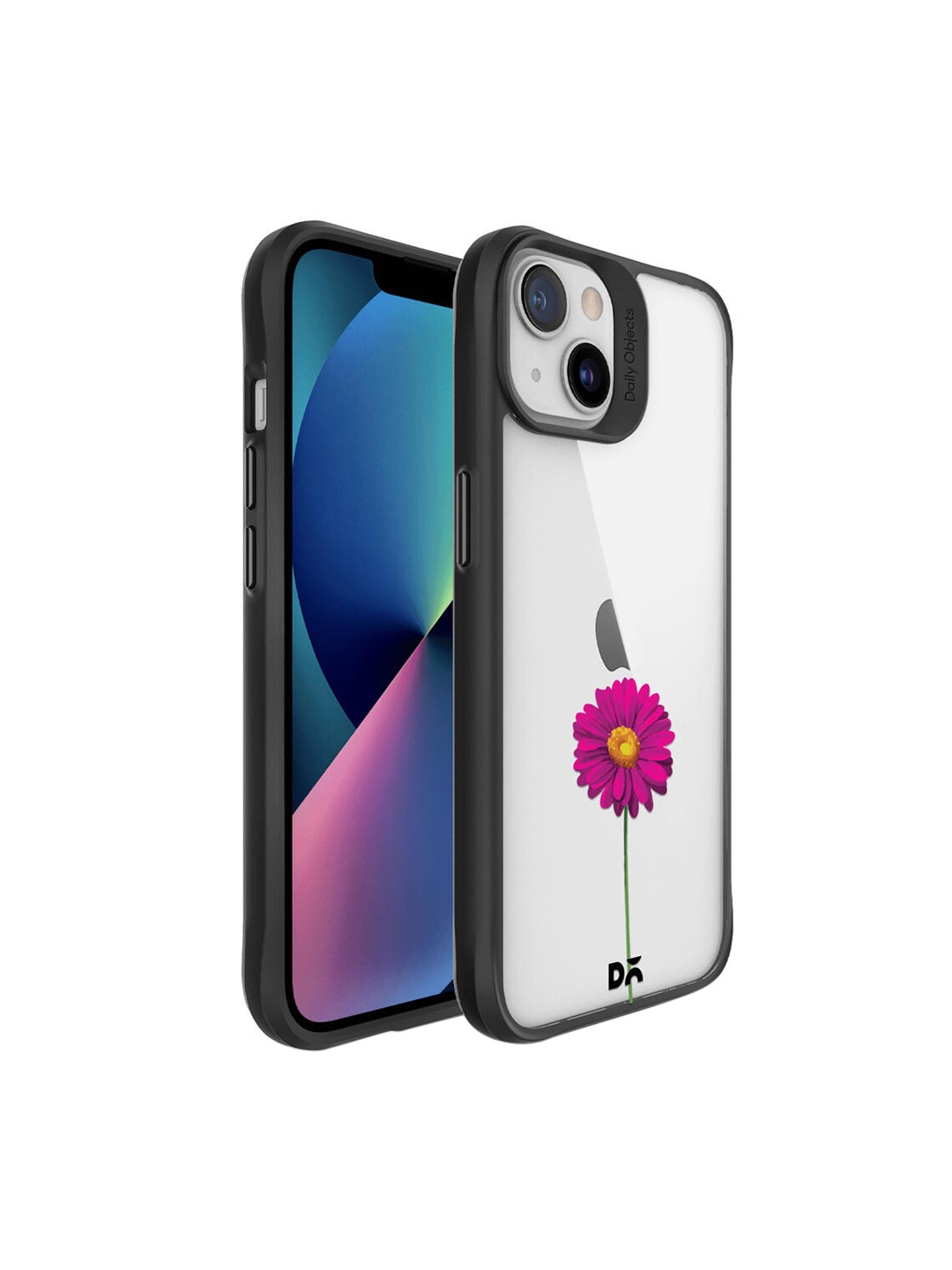 

DailyObjects Black & Pink Printed iPhone 13 Mini Back Case