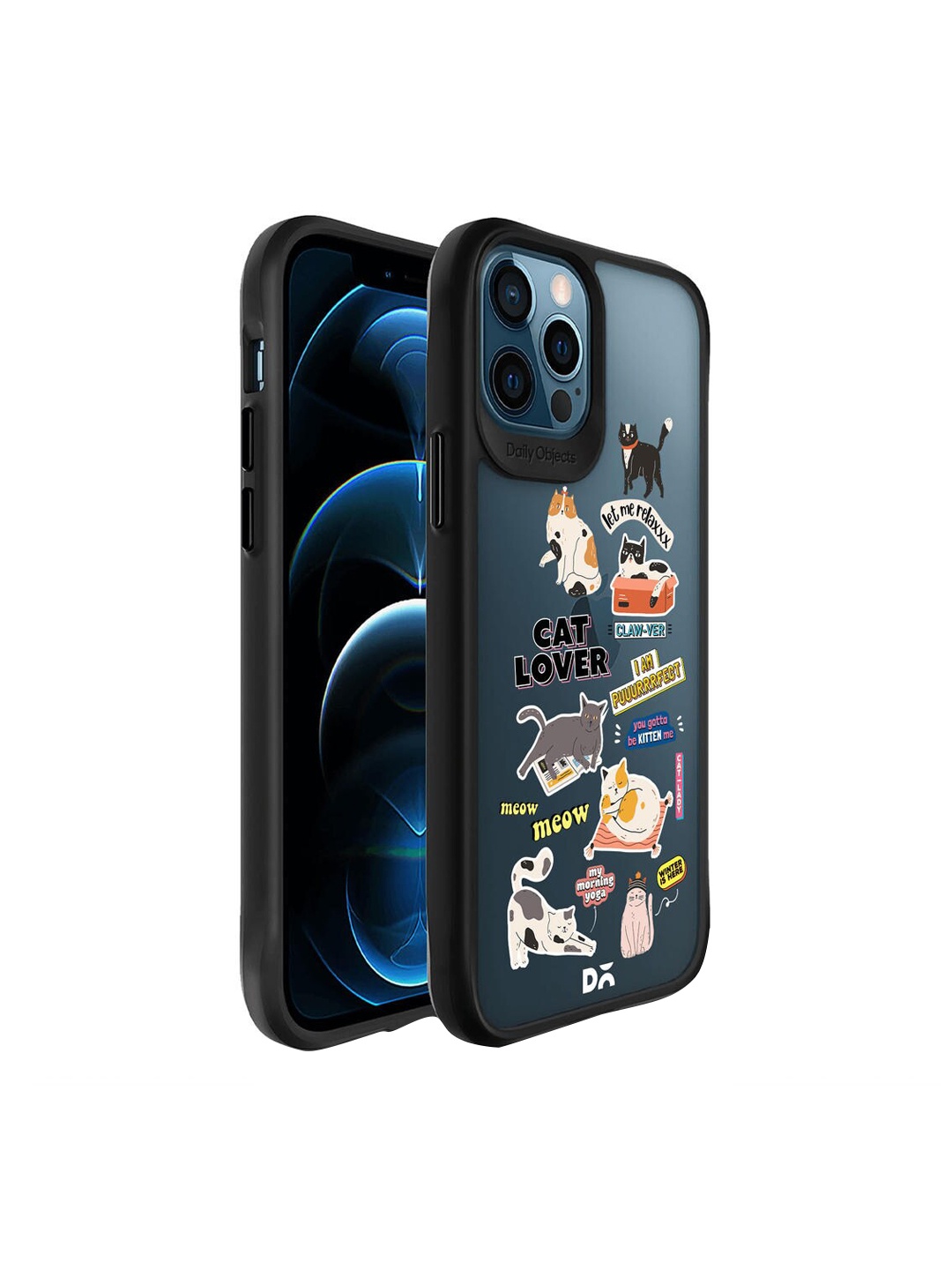 

DailyObjects Transparent Cat Mom Printed iPhone 12 Pro Back Case