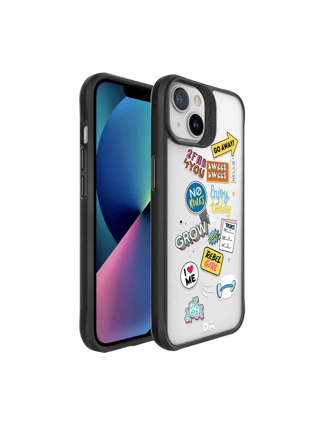 

DailyObjects Transparent & Blue Current Mood iPhone 13 Mini Back Case