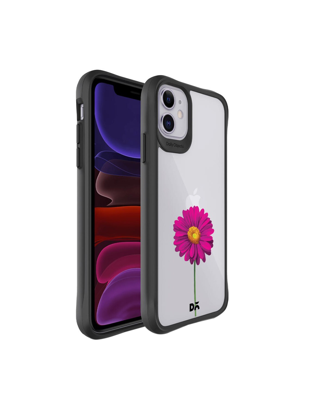 

DailyObjects Black & Grey Floral Printed iPhone 11 Phone Case