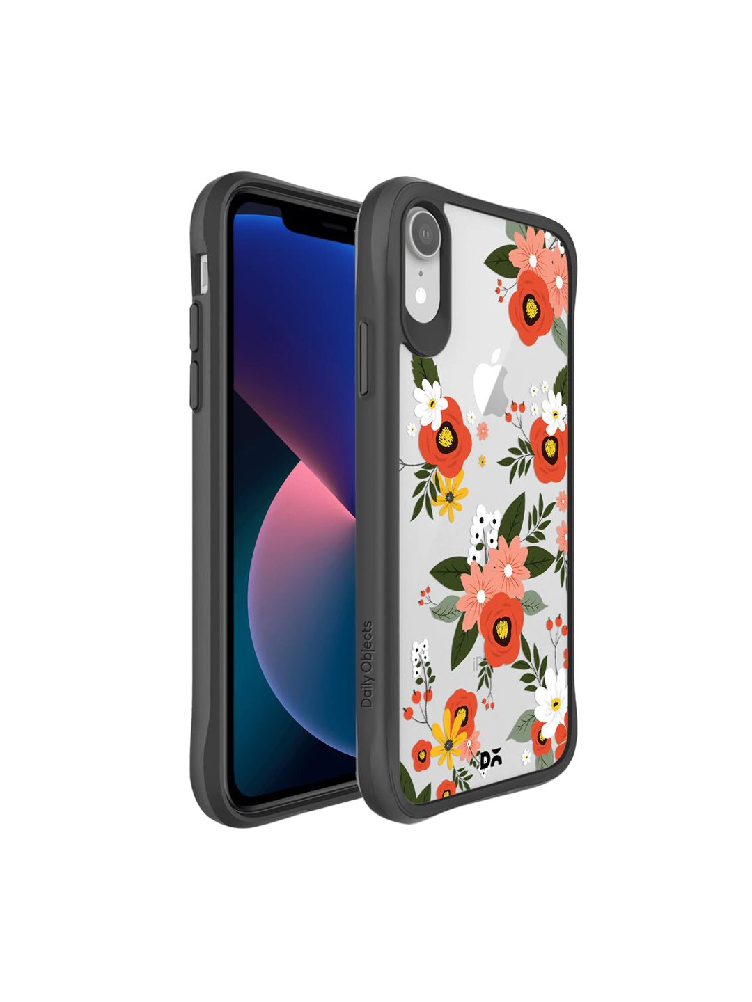 

DailyObjects Transparent & Pink Floral Bunch iPhone XR Back Case