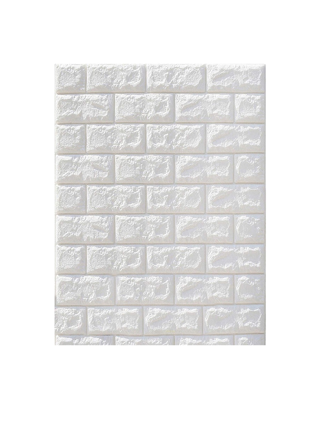 

Tormeti 10 pc White Brick Self-Adhesive & Waterproof Wallpaper
