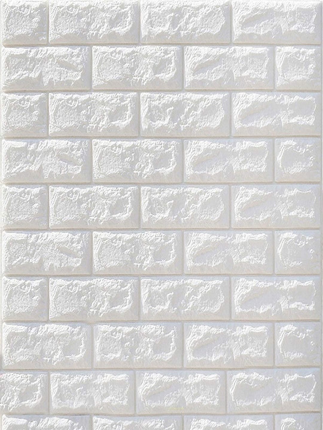 

Tormeti White Pack Of 5 Brick Self-Adhesive & Waterproof Wallpaper