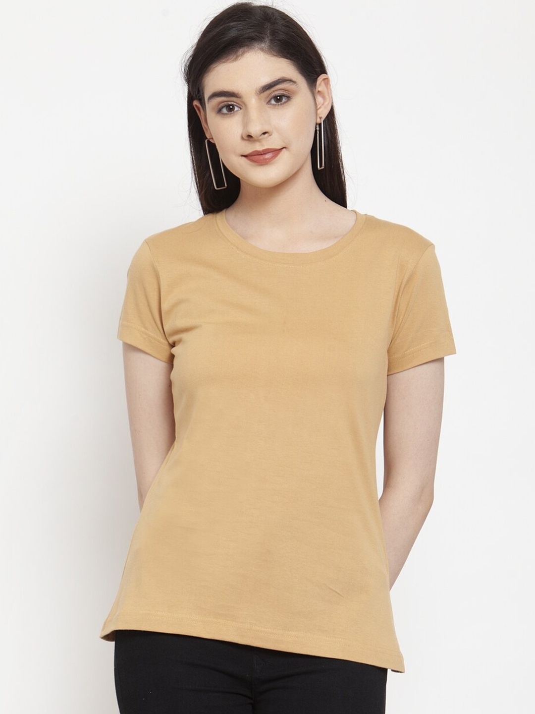 

Friskers Women Beige T-shirt