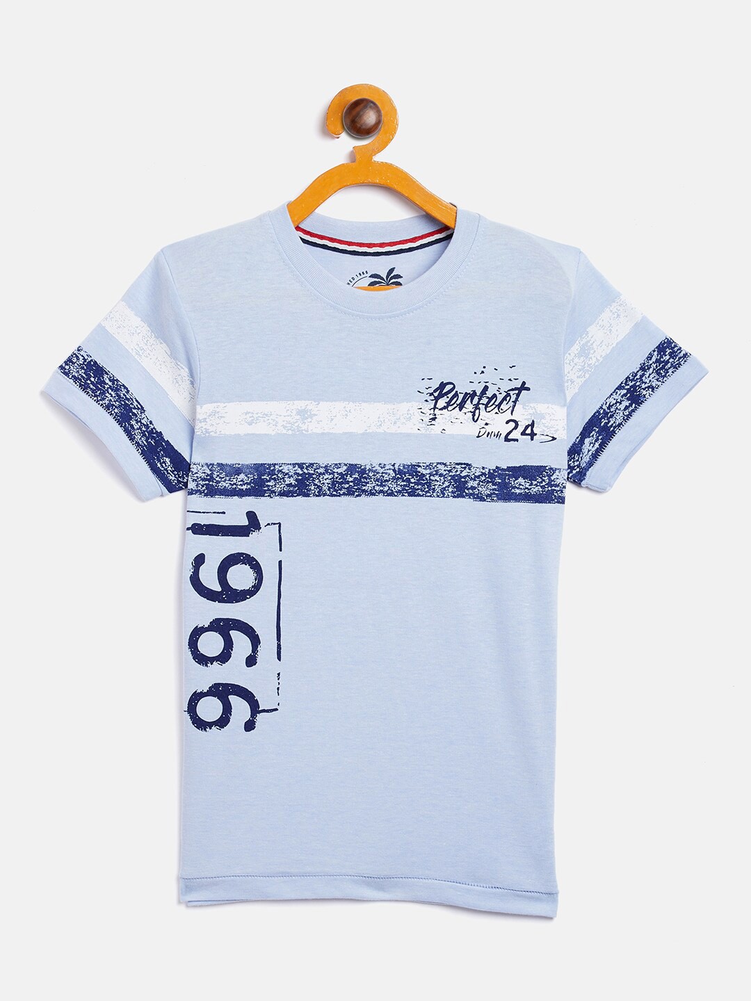 

Duke Boys Blue Printed Slim Fit T-shirt