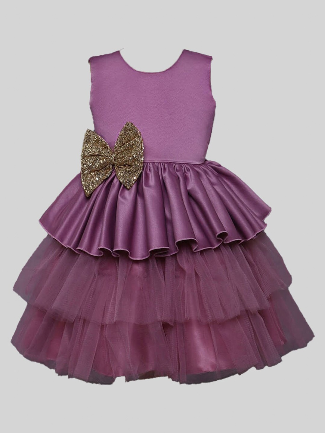 

The Magic Wand Girls Purple Net Dress