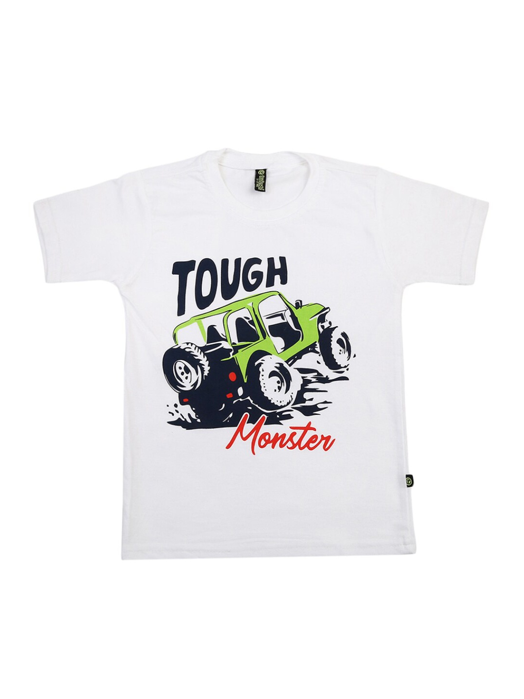 

V-Mart Boys White Printed T-shirt