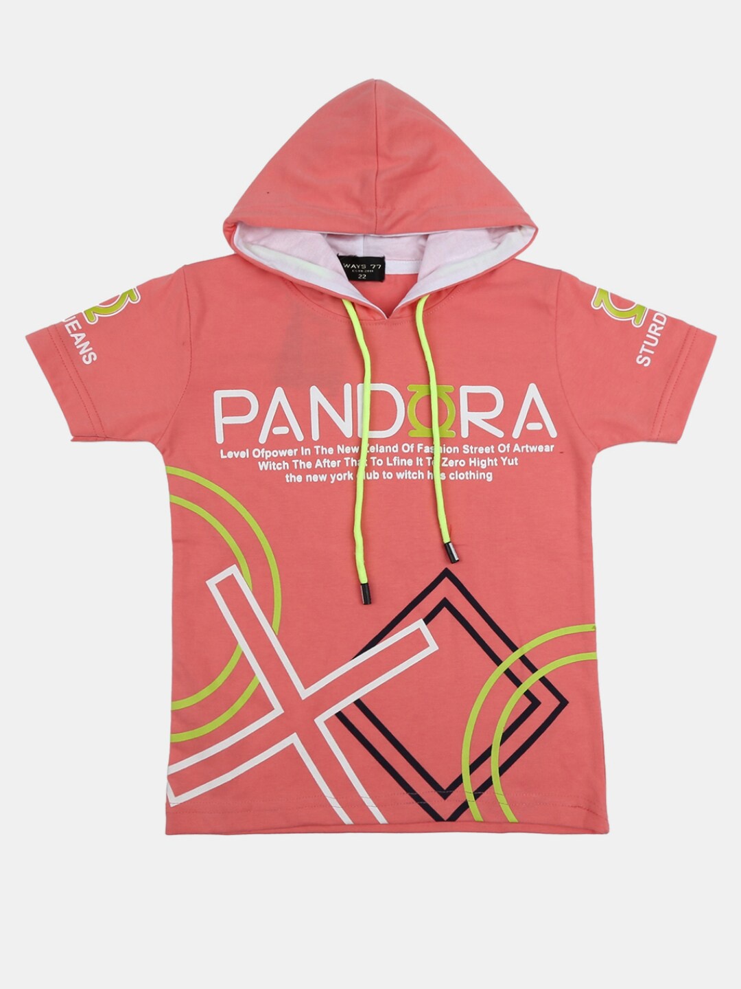 

V-Mart Boys Pink Printed T-shirt