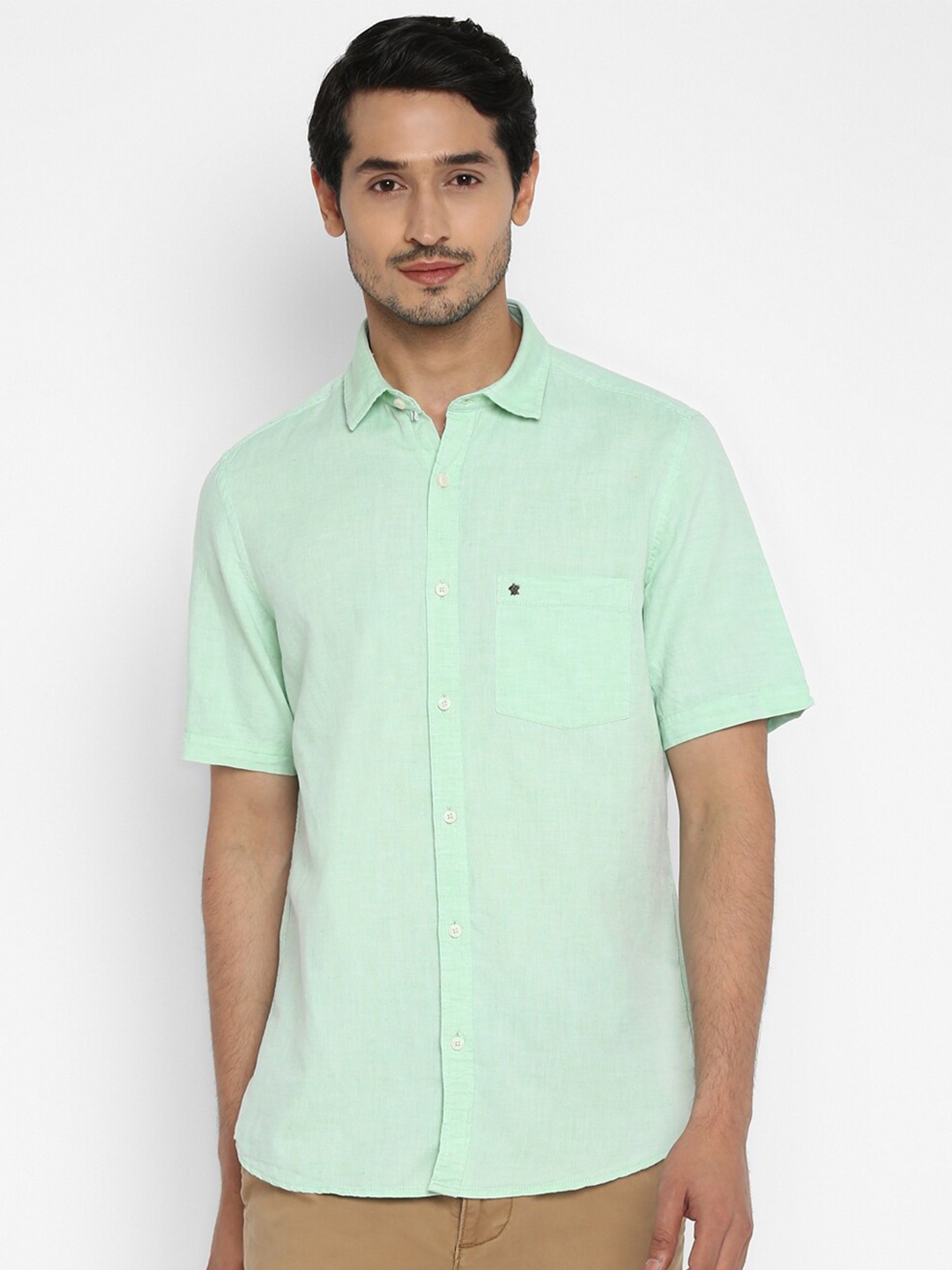 

Turtle Men Blue Slim Fit Casual Shirt
