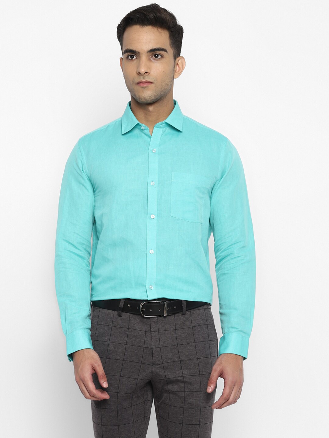 

Turtle Men Blue Slim Fit Casual Shirt