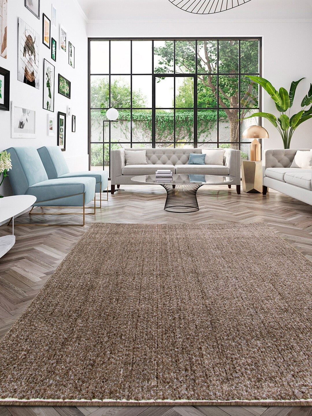 

DDecor Brown Solid Rug
