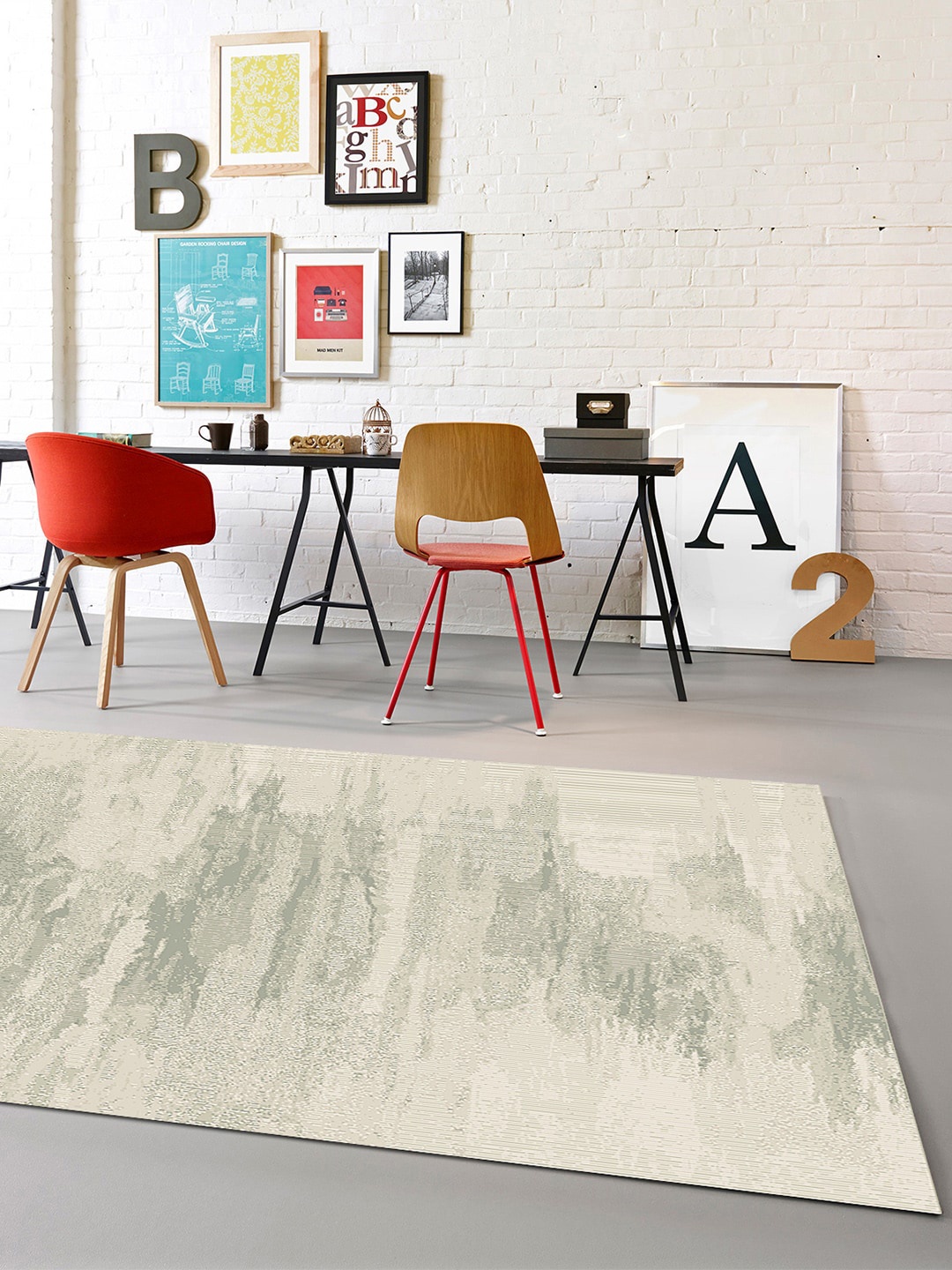 

DDecor Off White Solid Carpet