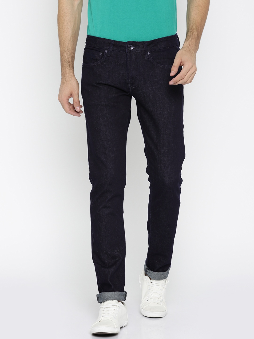 

Pepe Jeans Men Navy Blue Hatch Regular Fit Stretchable Jeans