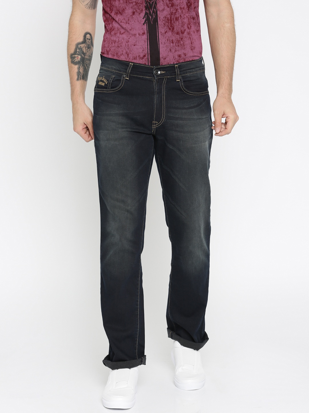 

Pepe Jeans Men Blue Holborne Fit Mid-Rise Stretchable Jeans