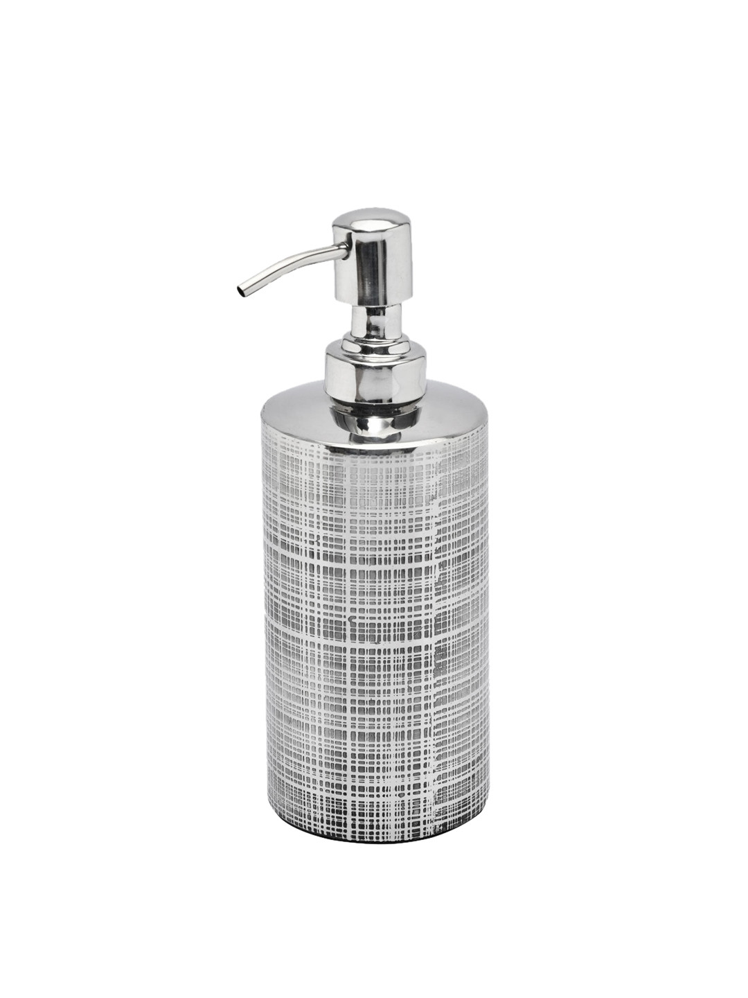 

Athome by Nilkamal Silver Wave Metal Soap Dispenser