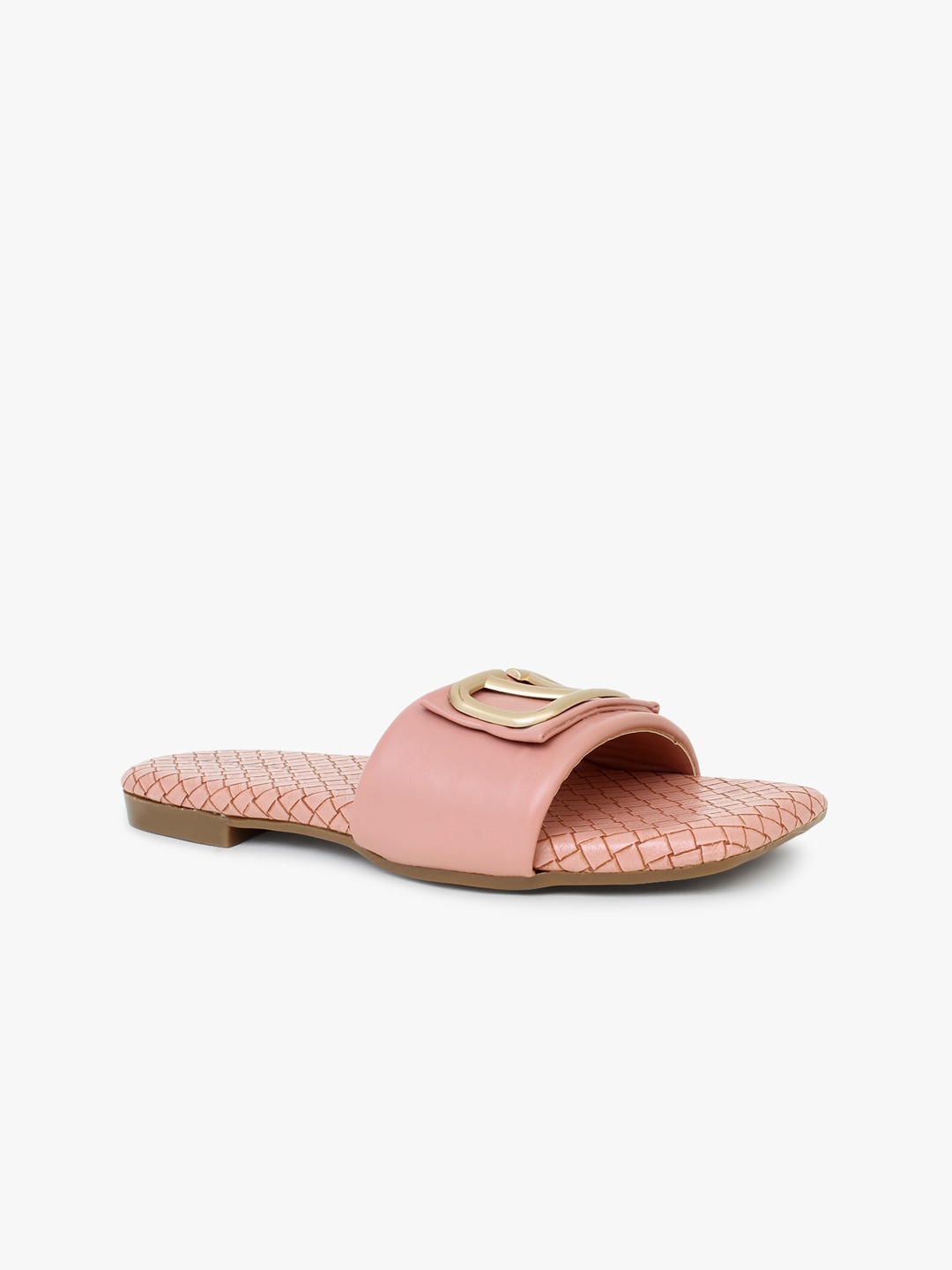 

Mast & Harbour Women Peach-Coloured Open Toe Flats