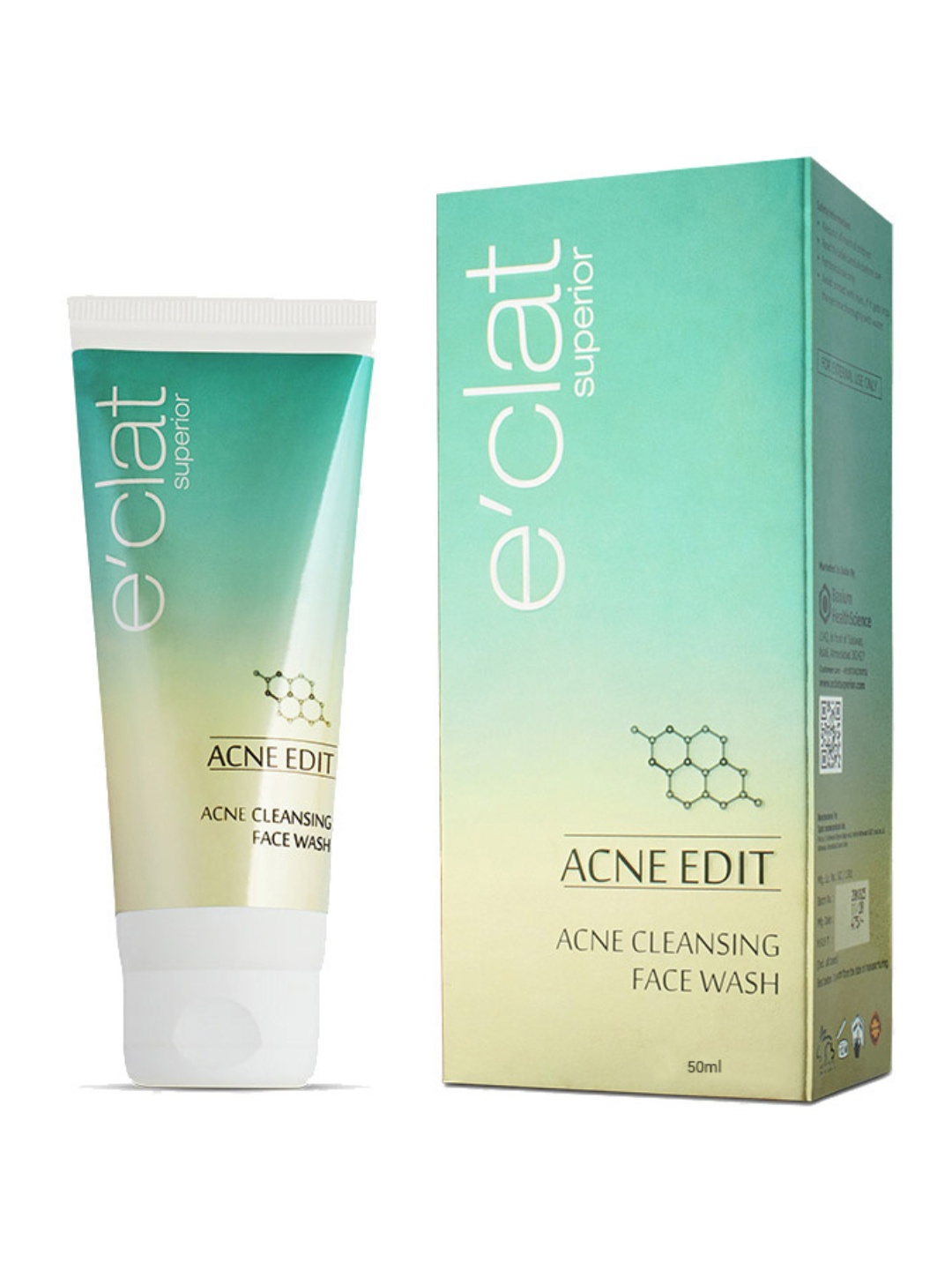 

e'clat superior Acne Edit Acne Cleansing Face Wash - 50 ml, Green