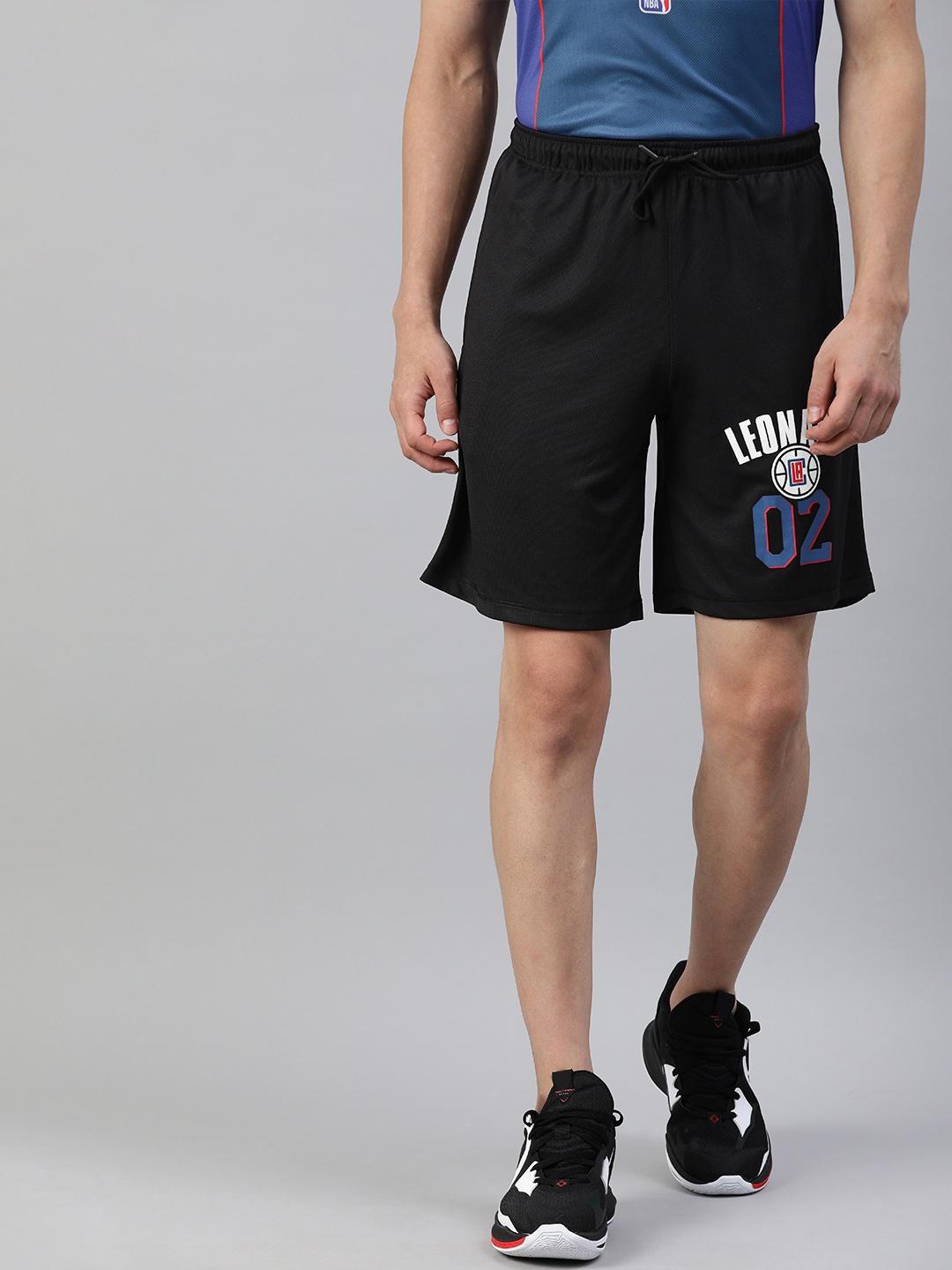 

NBA Men Black LA Clippers Kawhi Leonard Basketball Shorts