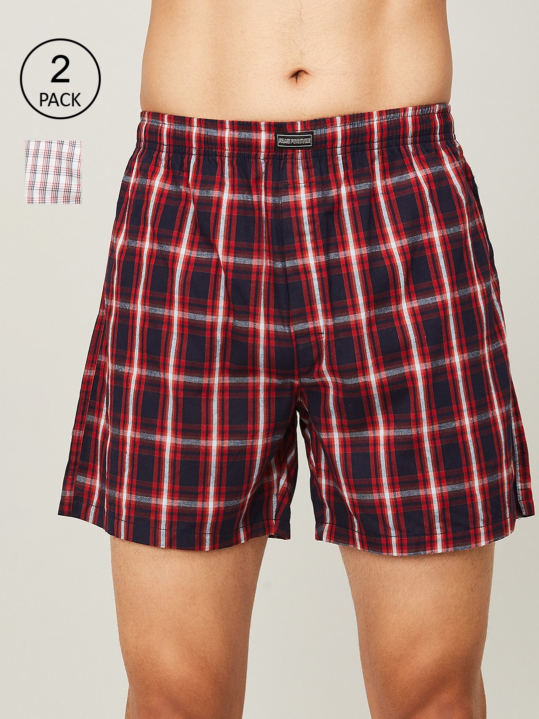 

Fame Forever by Lifestyle Men Pack Of 2 Printed Cotton Boxers, White