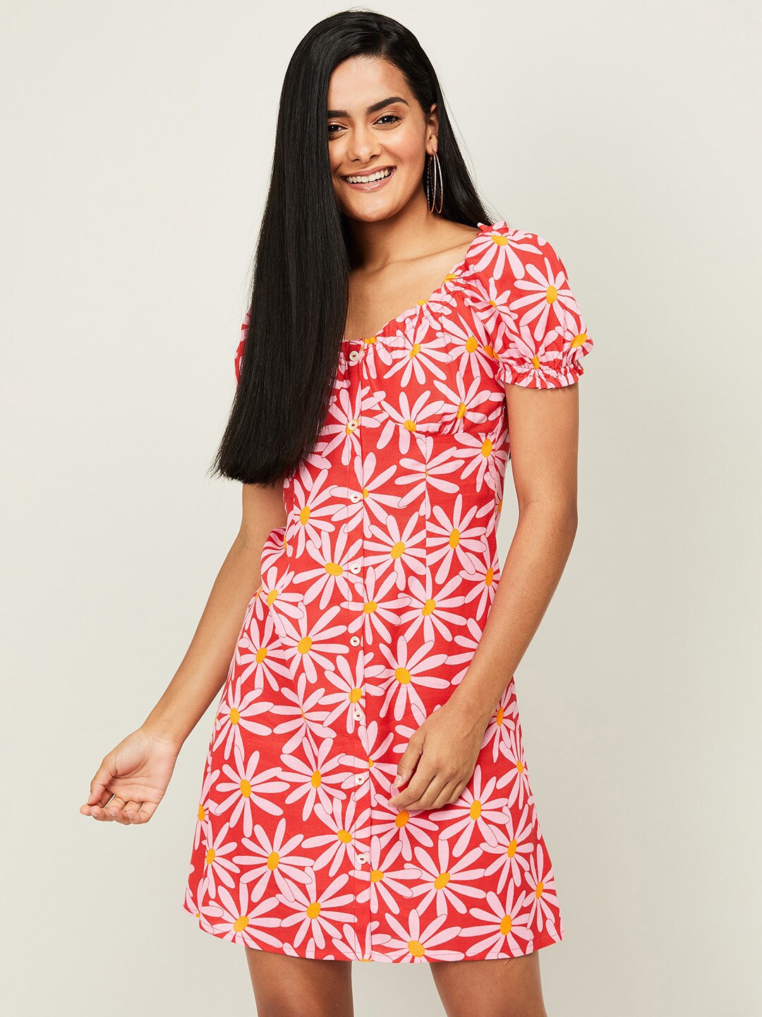 

Ginger by Lifestyle Red A-Line Dress