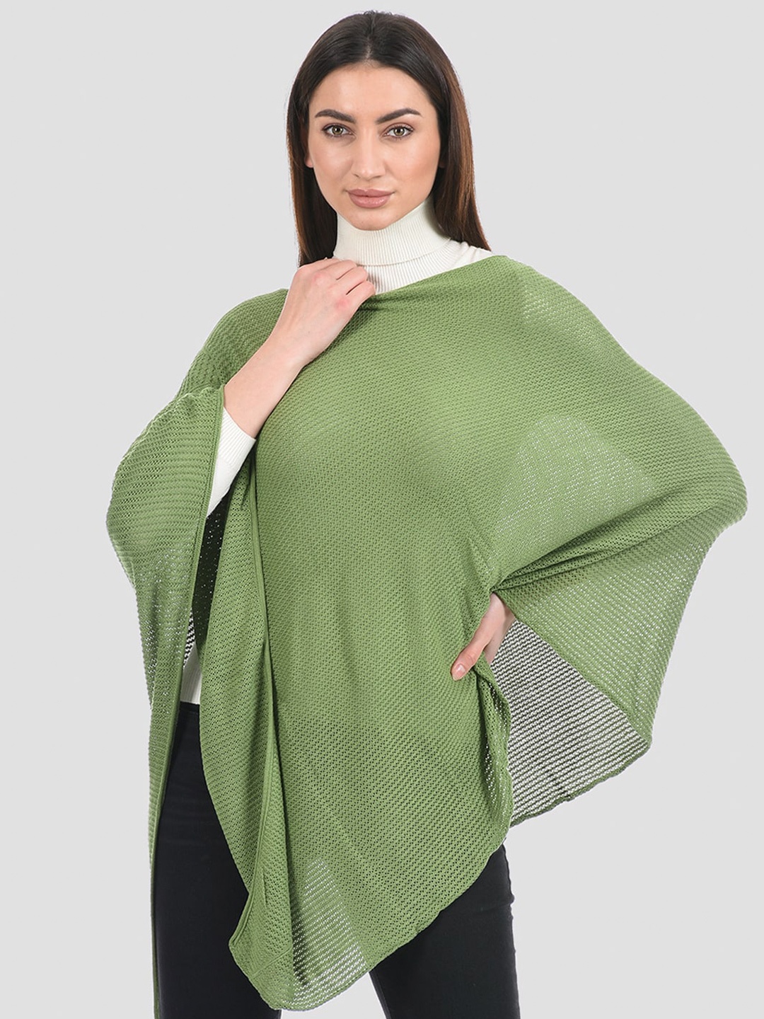 

PORTOBELLO Women Green Poncho