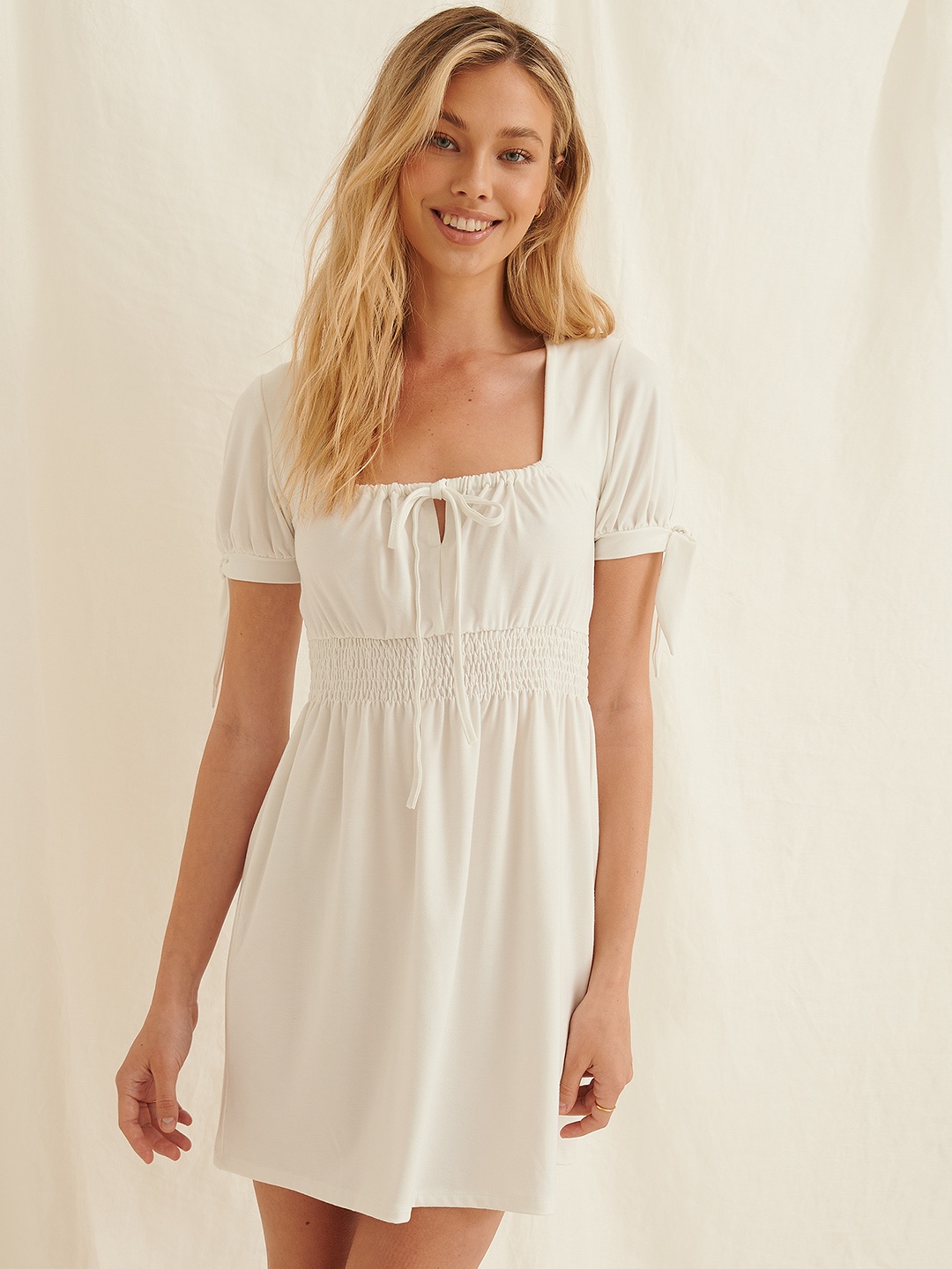 

NA-KD Off White Mini Dress