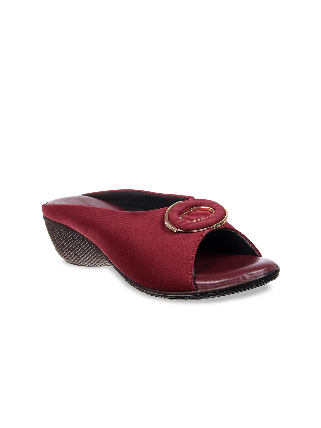 

XE Looks Maroon Wedge Heels