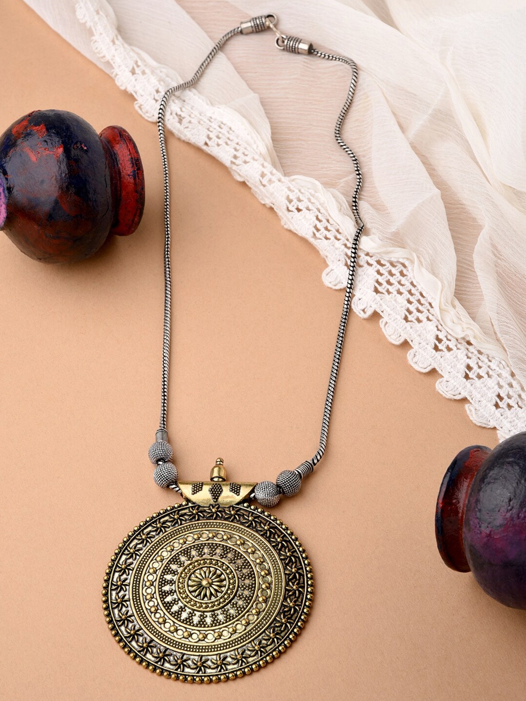 

Fida Gold-Toned & Silver-Plated Necklace