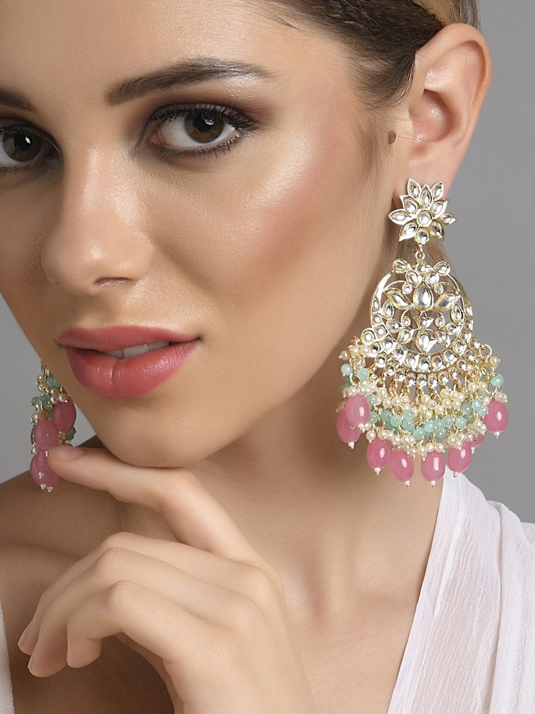 

Fida Gold-Plated Contemporary Chandbalis Earrings