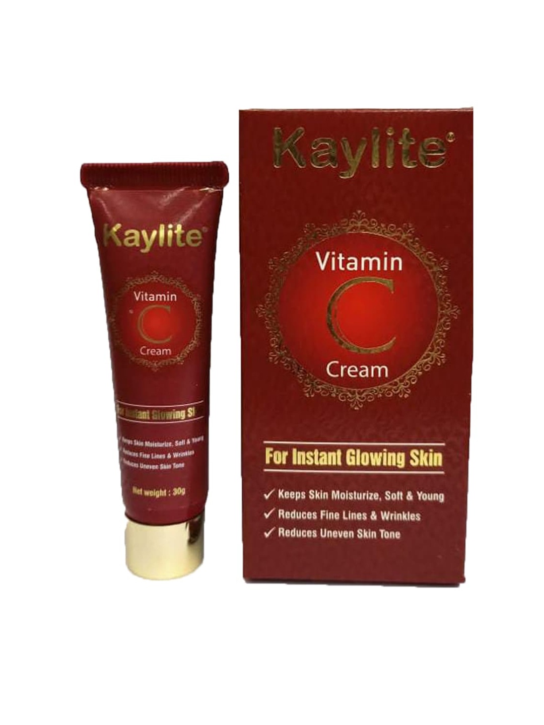 

Kaylite Vitamin C Moisturizer Face Whitening & Anti Aging Cream, Red